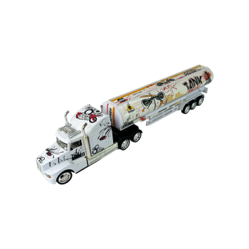 Грузовой автомобиль c бочкой на пульте управления (1:32, 52 см) 8897-68-WHITE