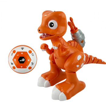 Игрушка динозавр на пульте управления Intelligent Dinosaur FK603A (Свет, звук, пар, стреляет, 29 см)