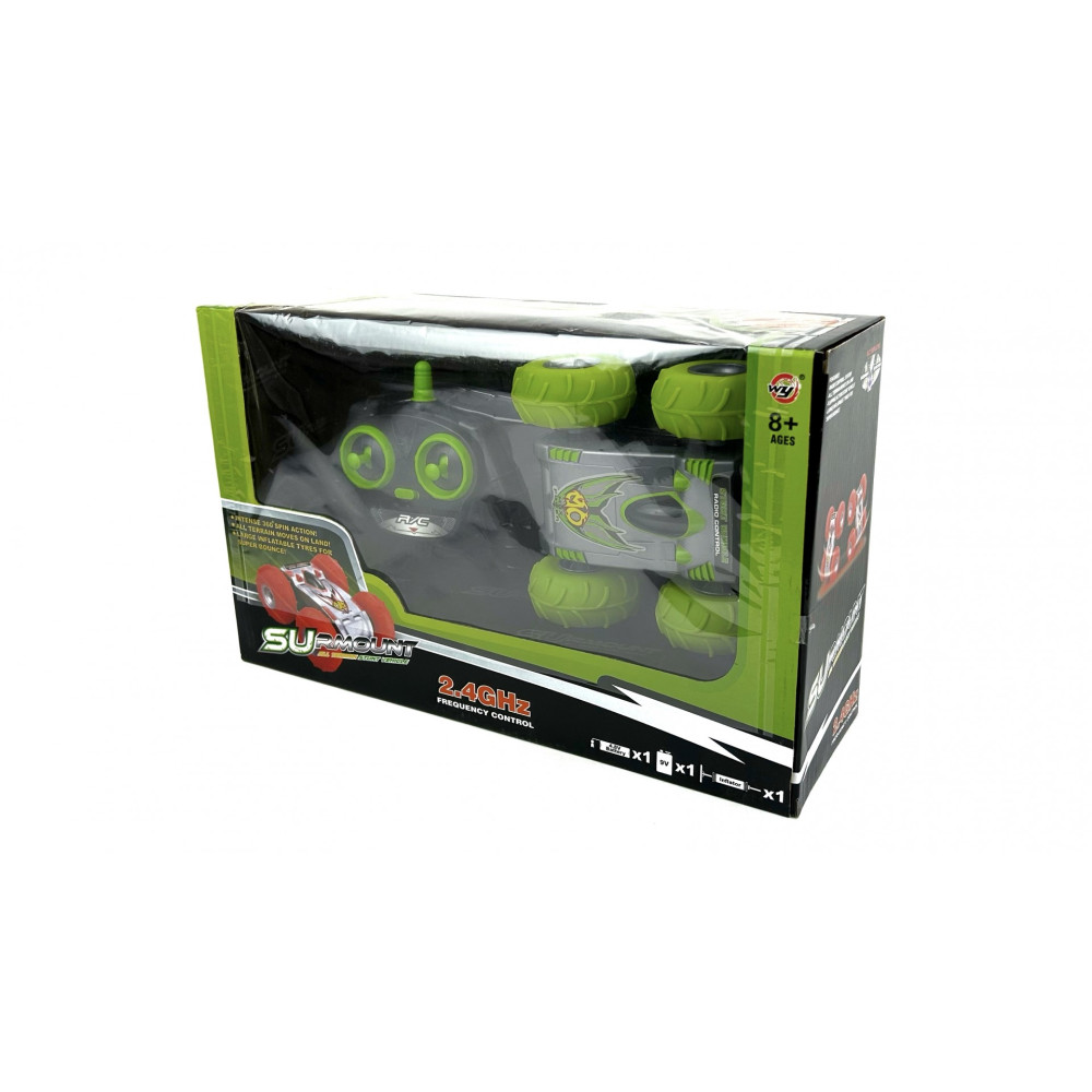 Радиоуправляемая машина Перевертыш с пневмо колесами CS Toys 0935-GREEN
