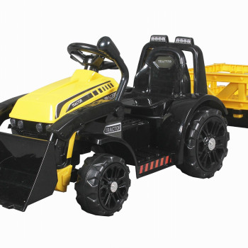 Детский электромобиль трактор с прицепом ZP1001C-YELLOW