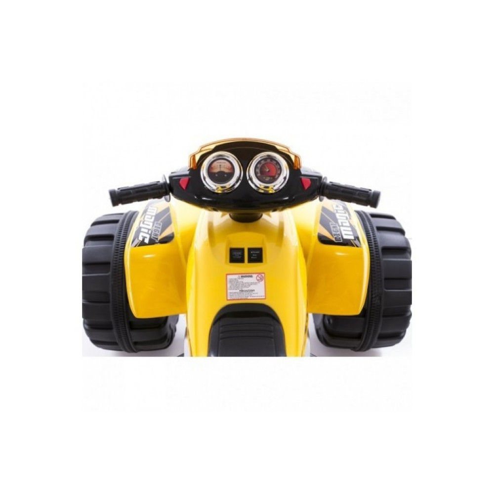 Детский электромобиль квадроцикл на аккумуляторе 12V цвет желтый