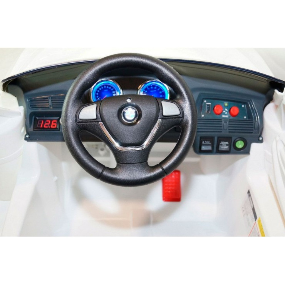 Радиоуправляемый детский электромобиль Джип BMW X6, цвет белый