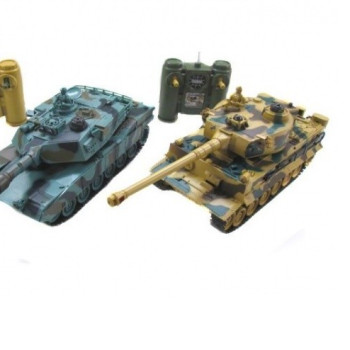 Радиоуправляемый танковый бой Leopard 2A5 vs Tiger I ZEGAN 99823