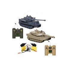 Радиоуправляемый танковый бой M1A2 vs Tiger 1:28 2,4G ZEGAN 99827