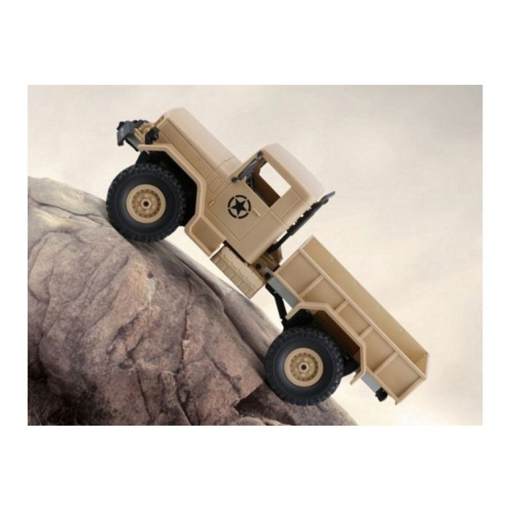 Радиоуправляемая машина WPL военный грузовик масштаб 1:16 B-14-Yellow