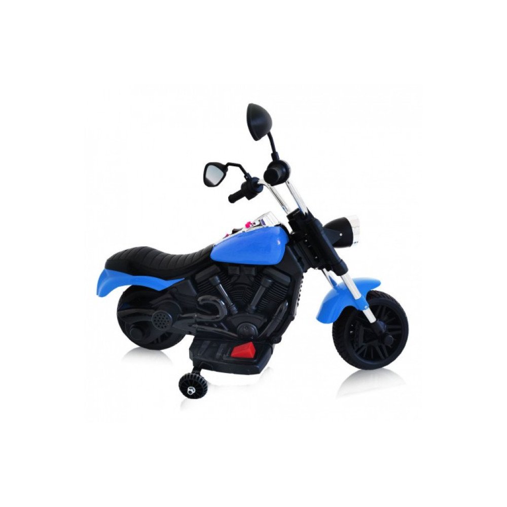 Детский электромотоцикл с надувными колесами 8740015-Blue