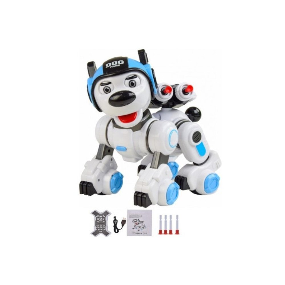 Радиоуправляемая интеллектуальная собака-робот Crazon (ИК-управление) Create Toys CR-1901-BLUE