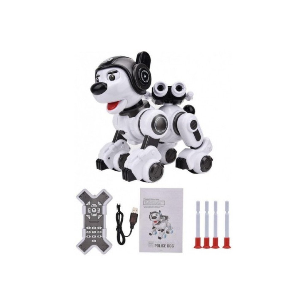 Радиоуправляемая интеллектуальная собака-робот Crazon (ИК-управление) Create Toys CR-1901-BLACK