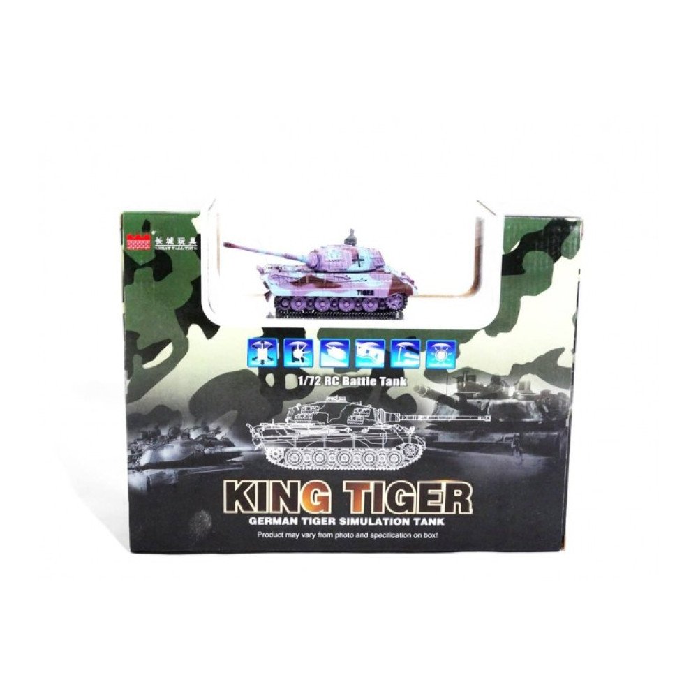 Радиоуправляемый микро танк King Tiger 2203 в масштабе 1:72, частота 2.4Ghz Meixin 2203-2