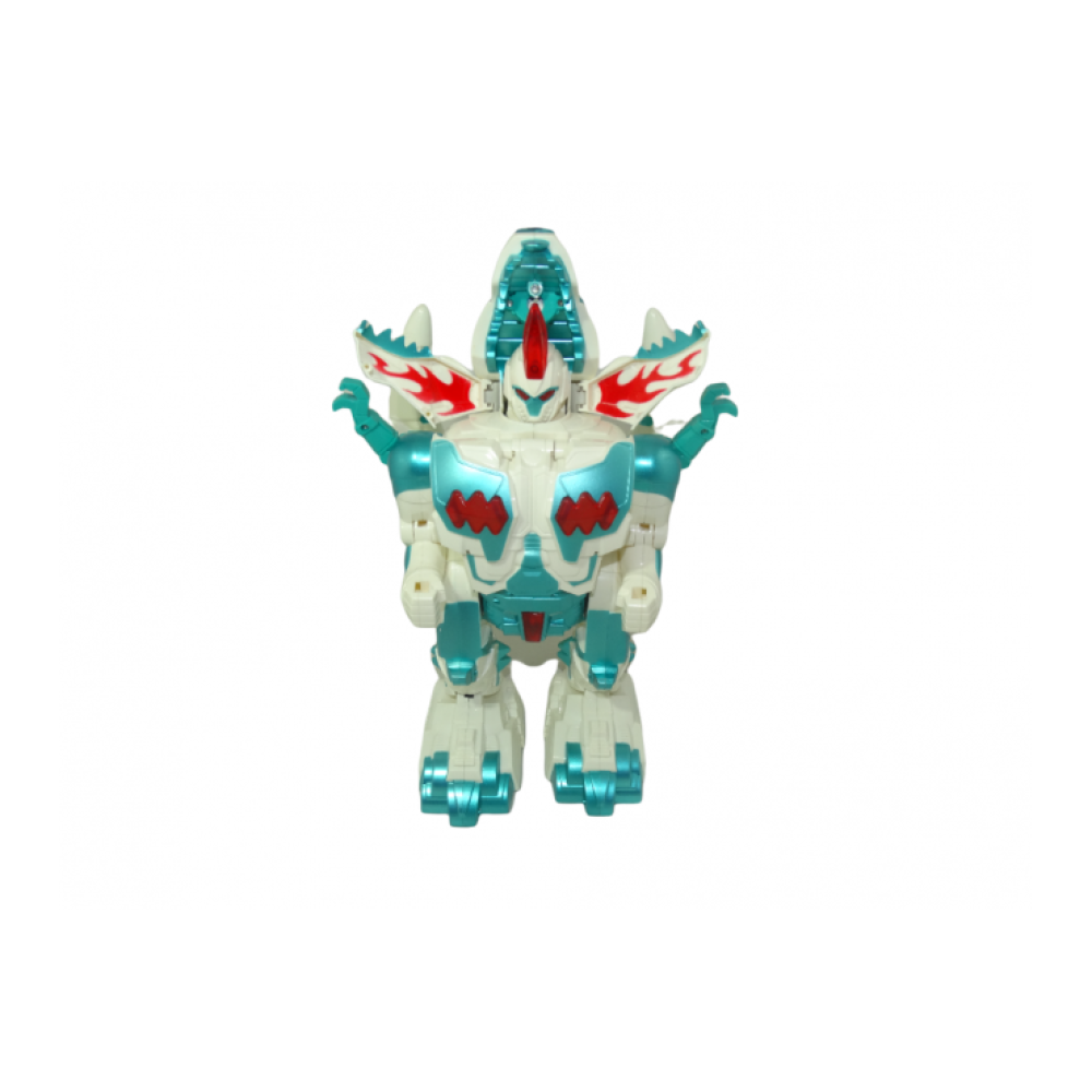 Радиоуправляемый робот трансформер 2 в 1 (робот и динозавр с паром) Defa Toys DT-6033-GREEN