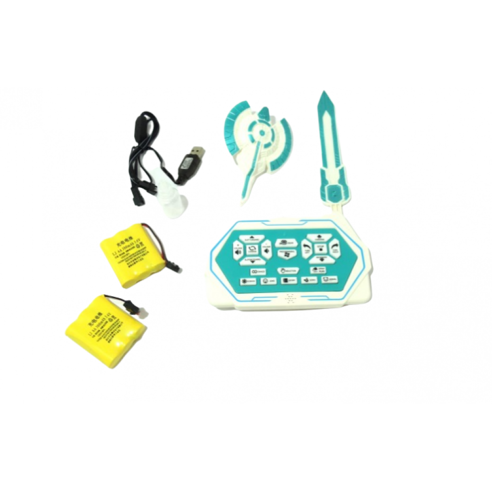 Радиоуправляемый робот трансформер 2 в 1 (робот и динозавр с паром) Defa Toys DT-6033-GREEN