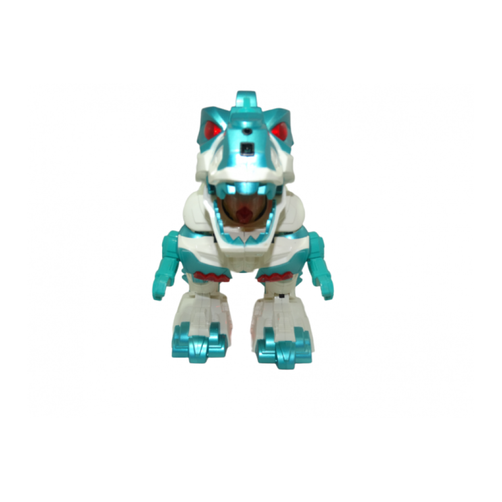 Радиоуправляемый робот трансформер 2 в 1 (робот и динозавр с паром) Defa Toys DT-6033-GREEN