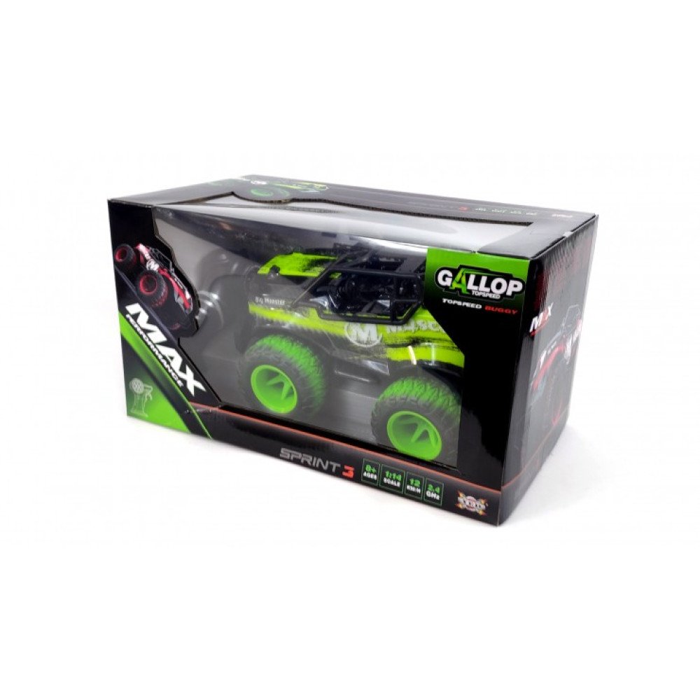 Машинка багги на пульте управления  (1:10, 2.4G) YED1705-Green