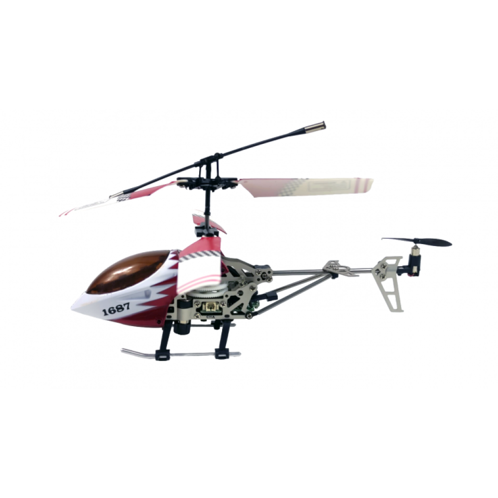 Радиоуправляемый вертолет Gyro JiaYuan Whirly Bird 1687A-2-RED