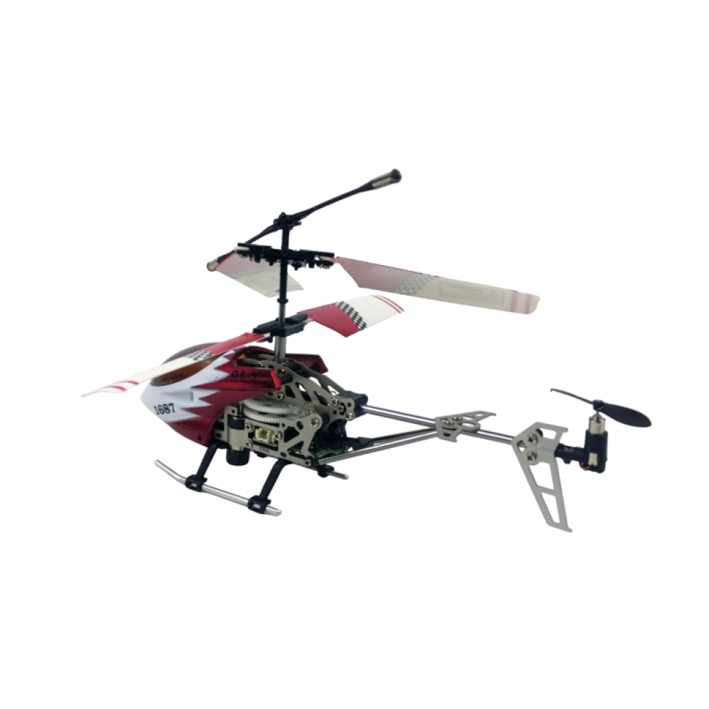 Радиоуправляемый вертолет Gyro JiaYuan Whirly Bird 1687A-2-RED