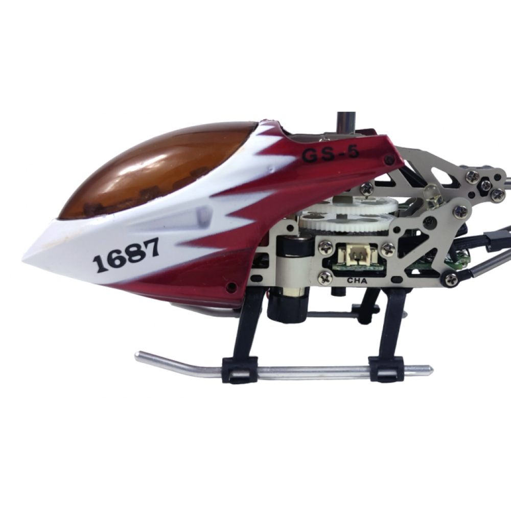 Радиоуправляемый вертолет Gyro JiaYuan Whirly Bird 1687A-2-RED