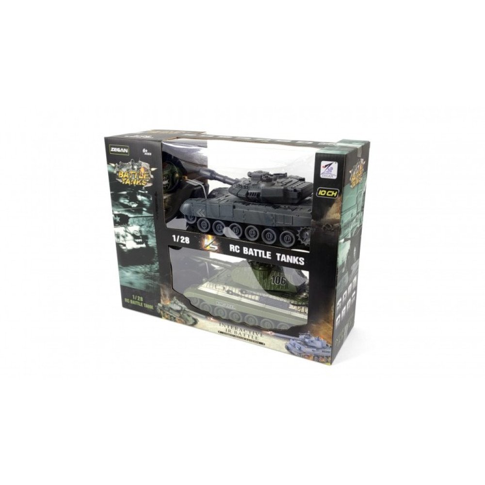 Радиоуправляемый танковый бой ZEGAN (2 танка, 2.4G, 1:28) ZG-820