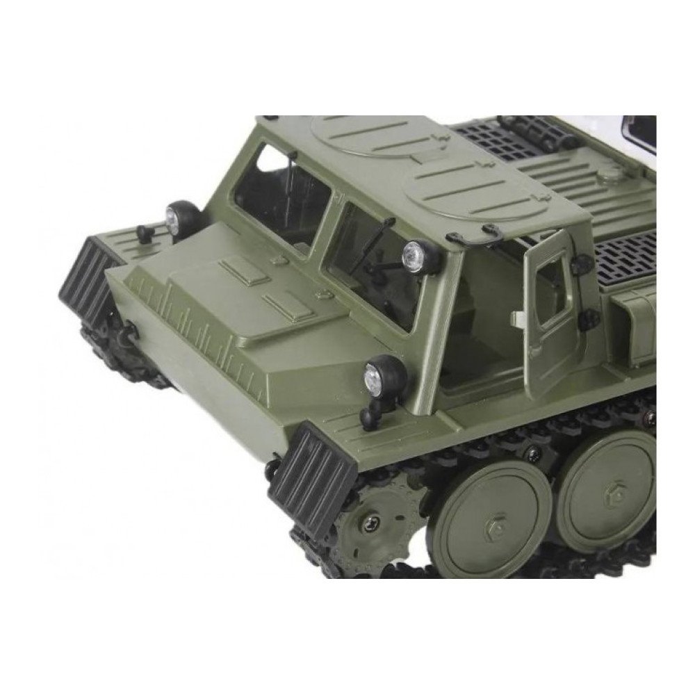 Радиоуправляемый гусеничный вездеход E-1 (ГАЗ-71), 2.4G масштаб 1:16 WPLE-1