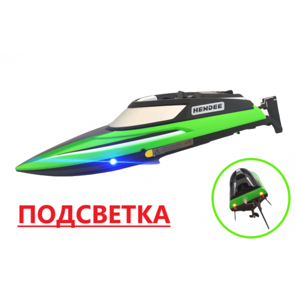 Катер на радиоуправлении Shadow Storm HM2101-GREEN (2.4G, до 20 км/ч, 30 см)