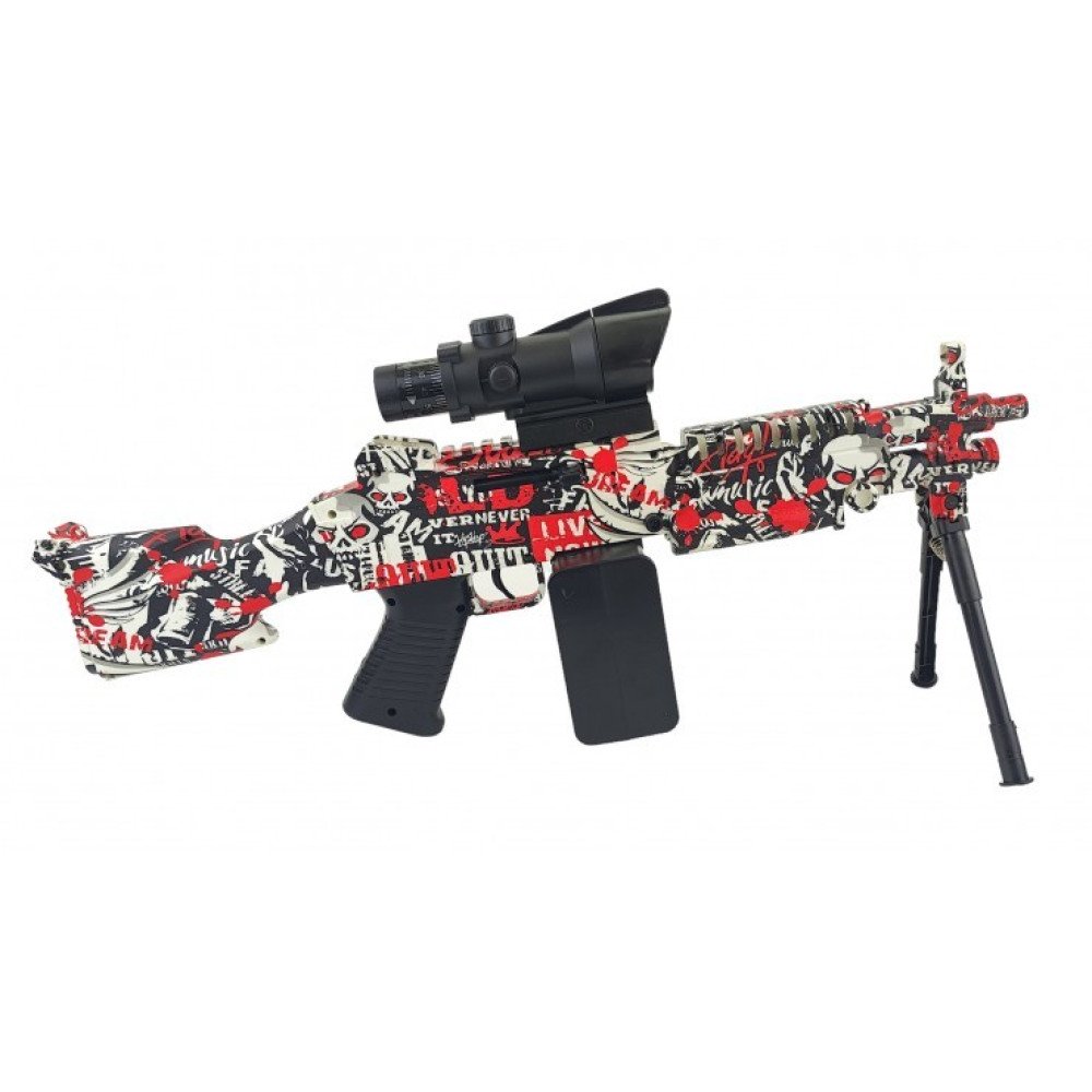 Пулемет M249 Mini стреляющий орбизами FK972-RED