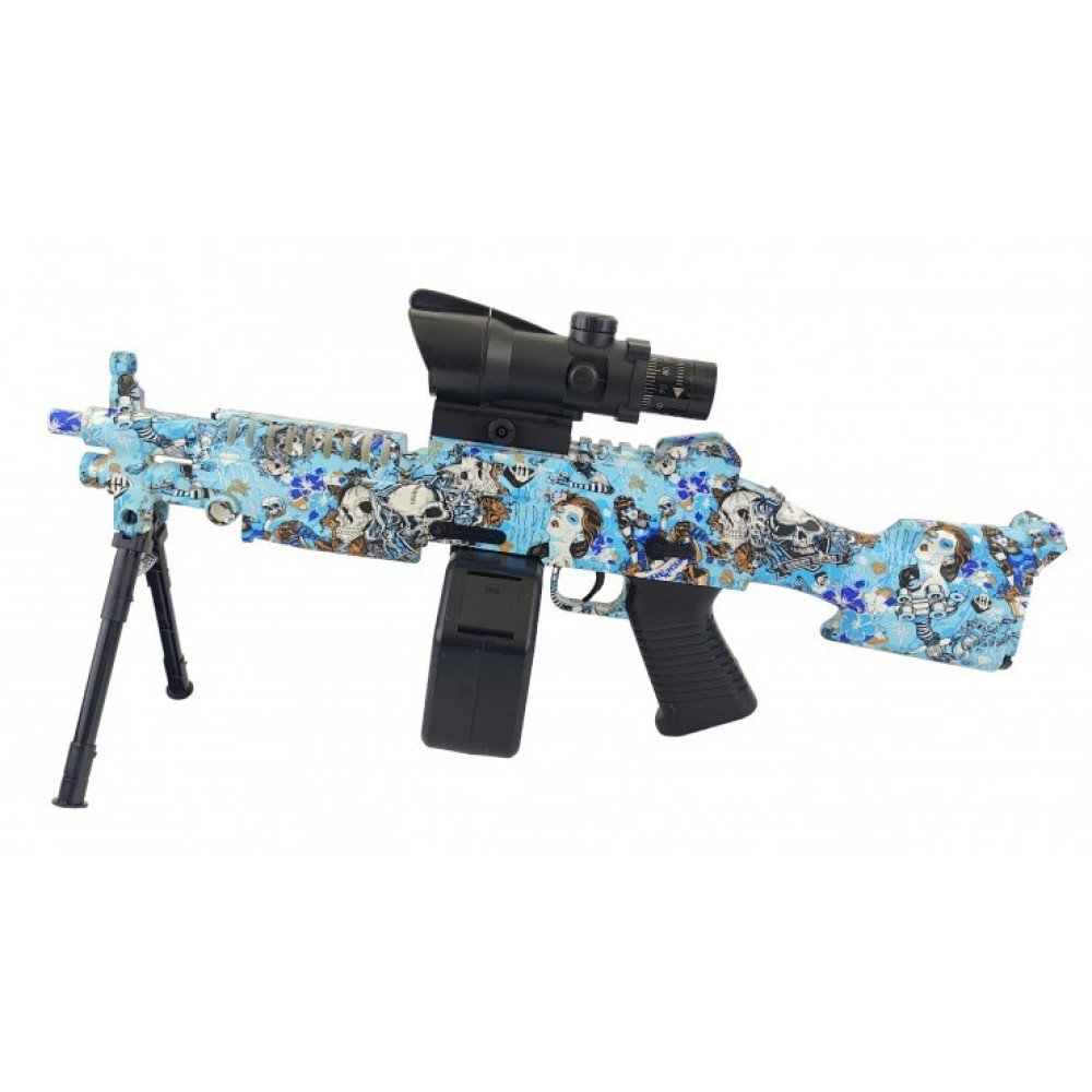 Пулемет M249 Mini стреляющий орбизами FK972-BLUE