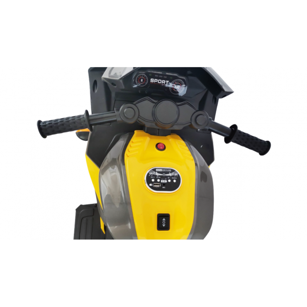 Детский электромобиль мотоцикл Yamaha R15-YELLOW