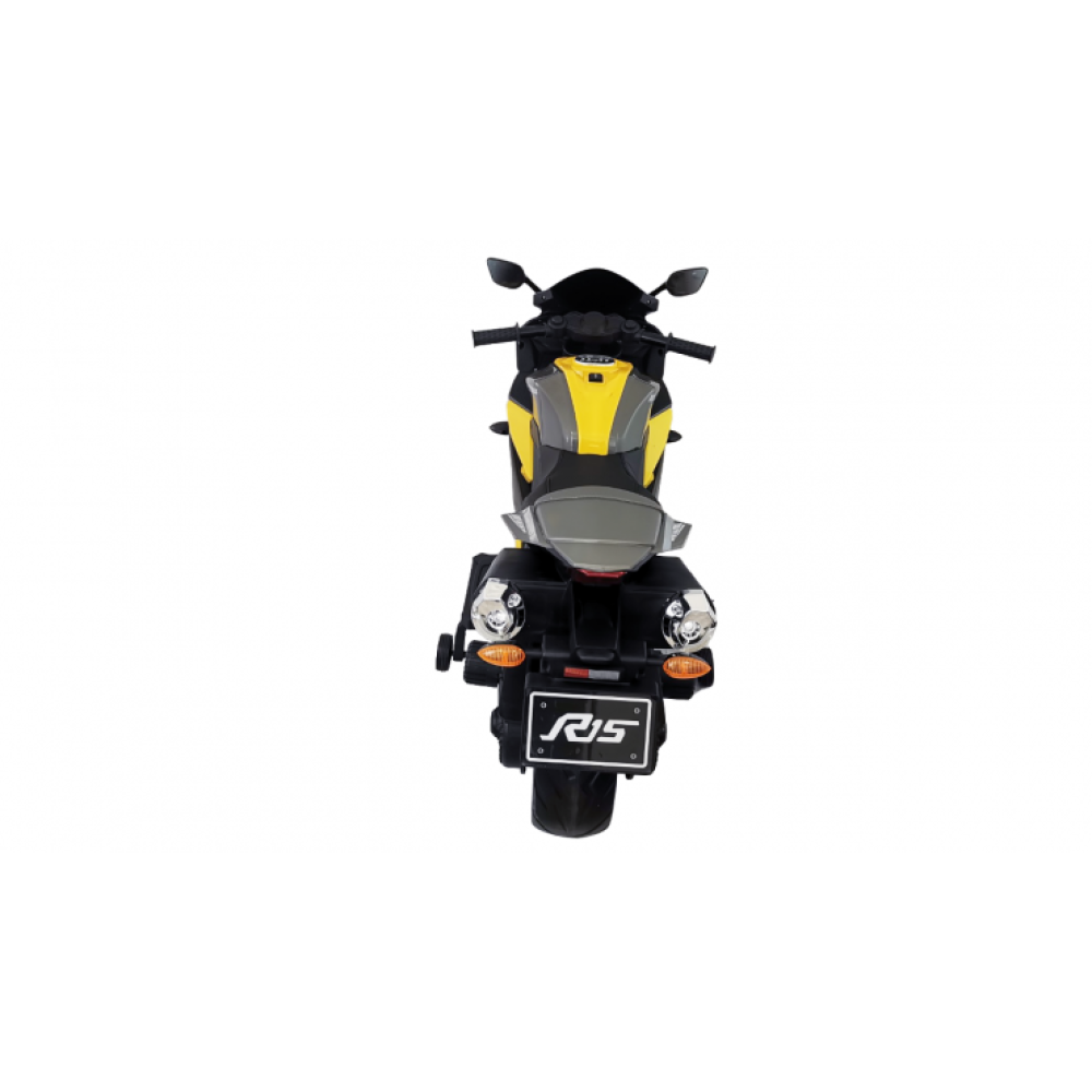 Детский электромобиль мотоцикл Yamaha R15-YELLOW