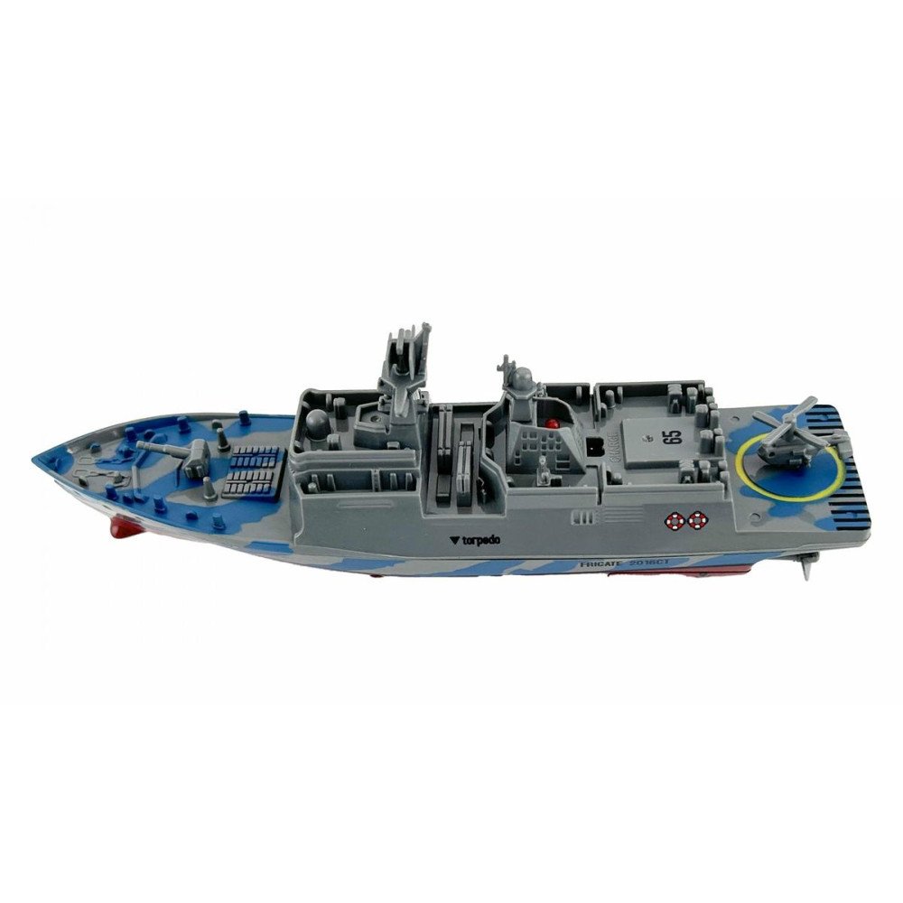 Радиоуправляемый катер фрегат Create Toys 3318-BLUE