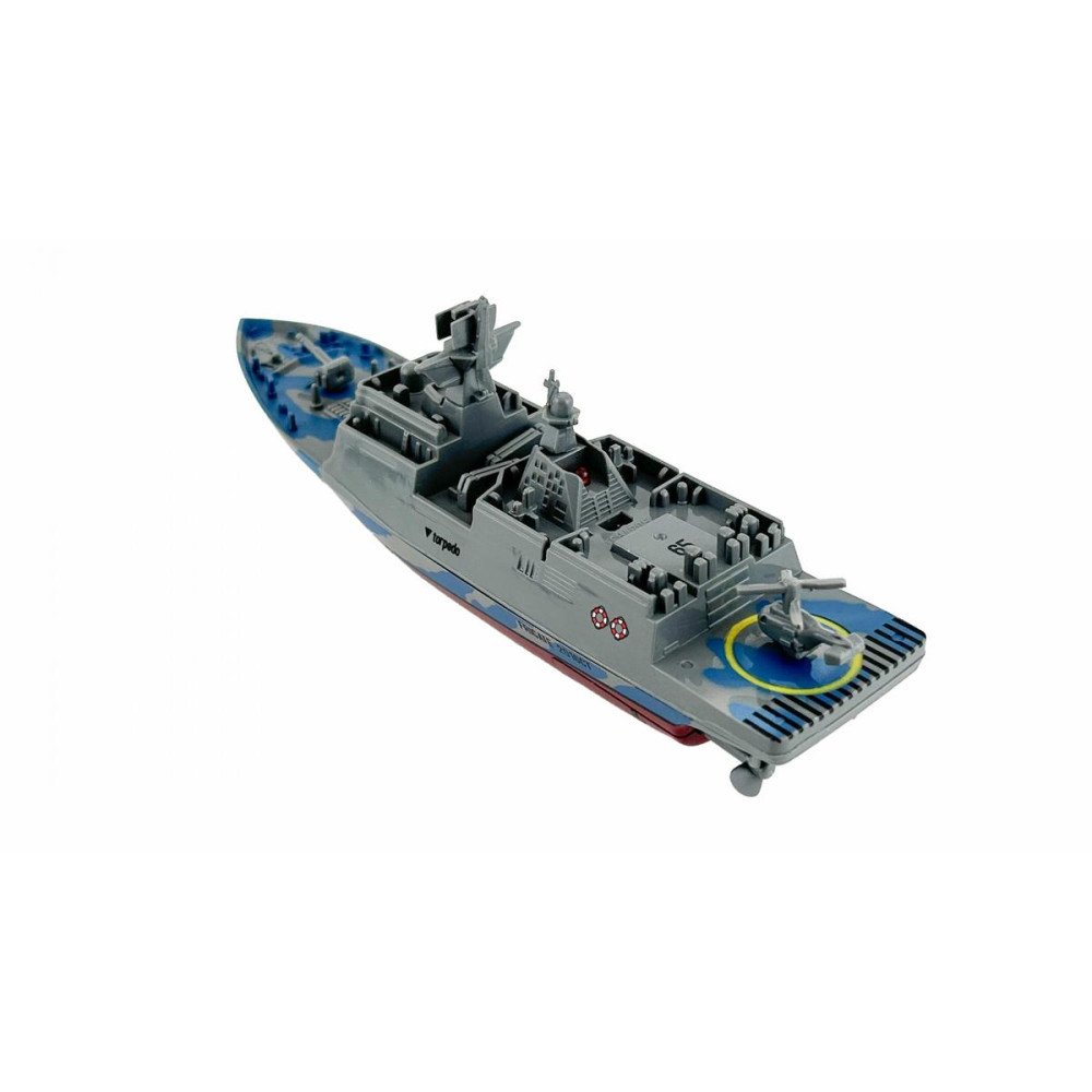 Радиоуправляемый катер фрегат Create Toys 3318-BLUE