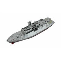 Радиоуправляемый катер фрегат 2.4G 3318-GREY