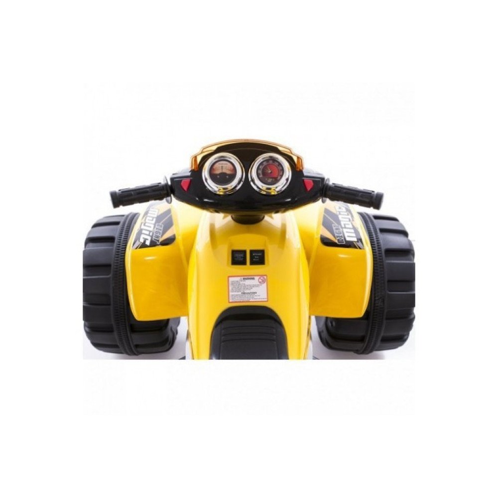 Детский электромобиль квадроцикл на аккумуляторе 12V цвет желтый