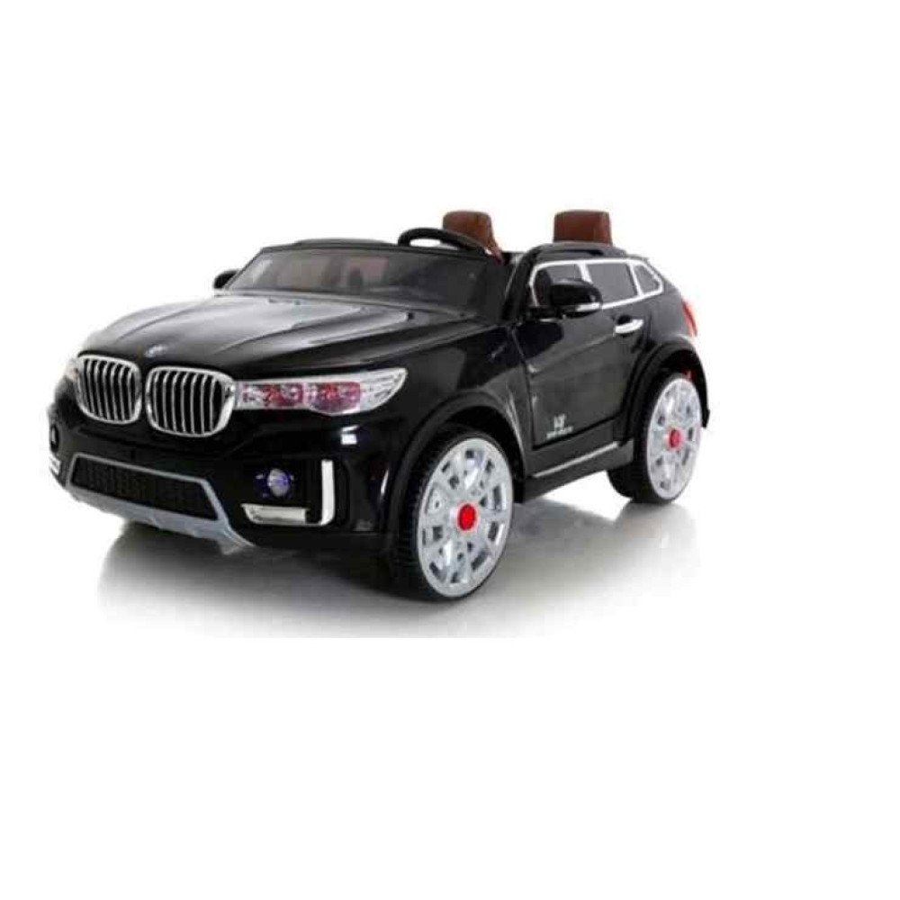 Черный двухместный детский электромобиль BMW X7