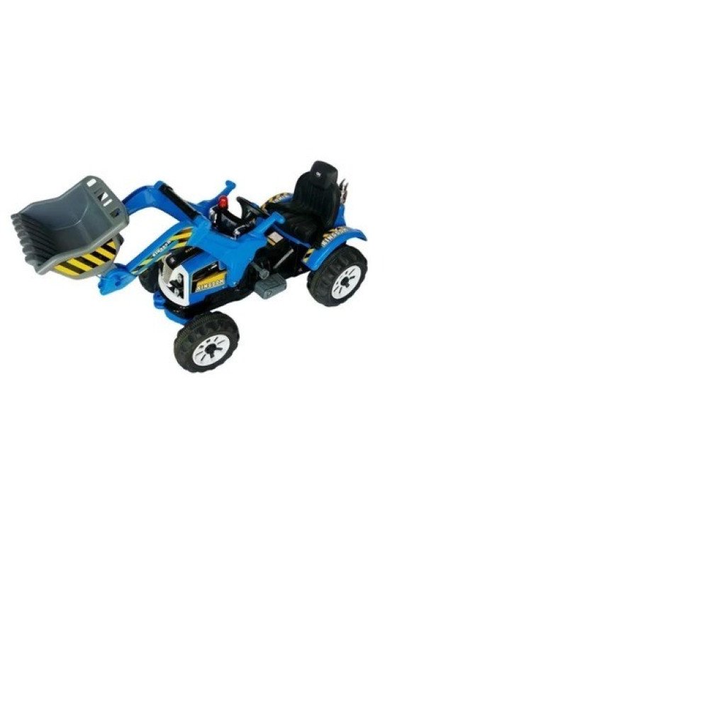 Детский электромобиль трактор на аккумуляторе JS328A-B, синий, с ковшом