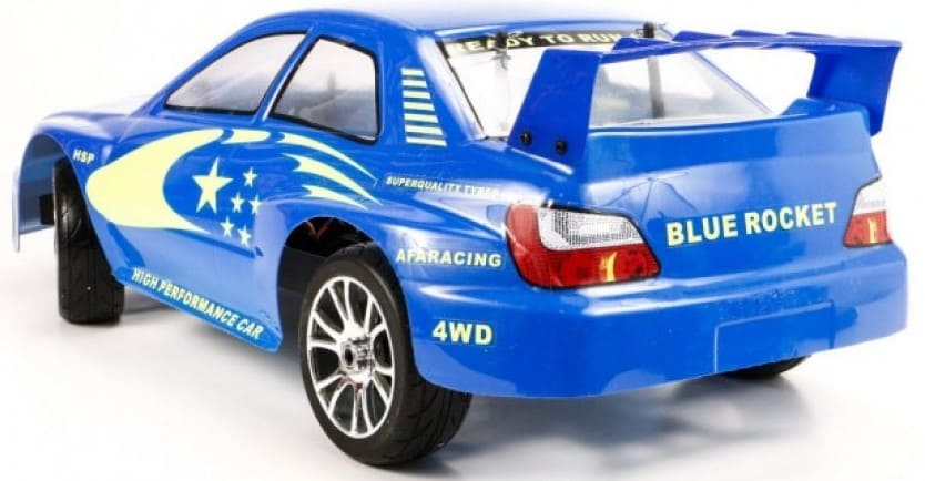 Мощный шоссейный автомобиль HSP Blue Rocket 4WD RTR 1:8 - идеальный выбор для экстремальных гонок!