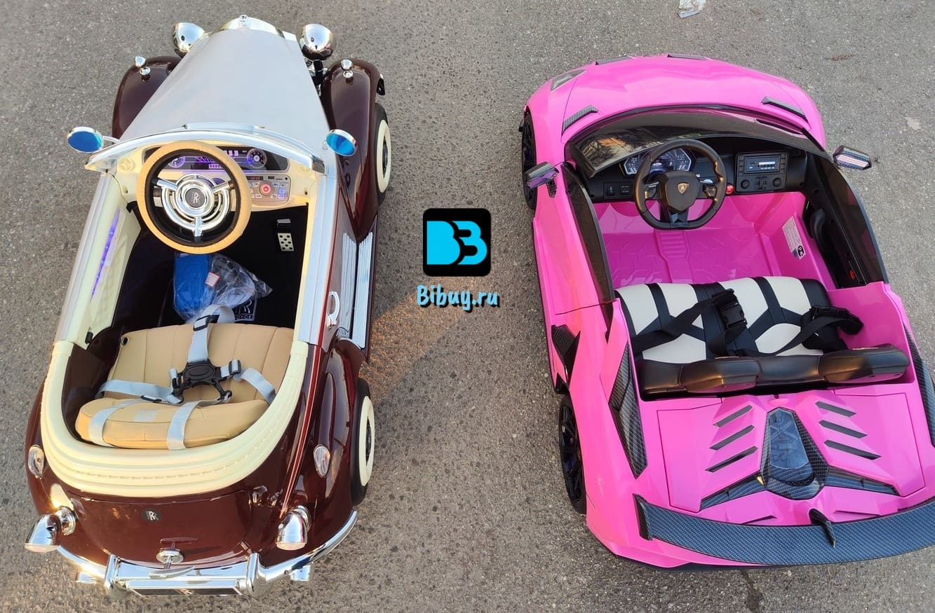 Детская машина Rolls-Royce (E444EE) черный глянец