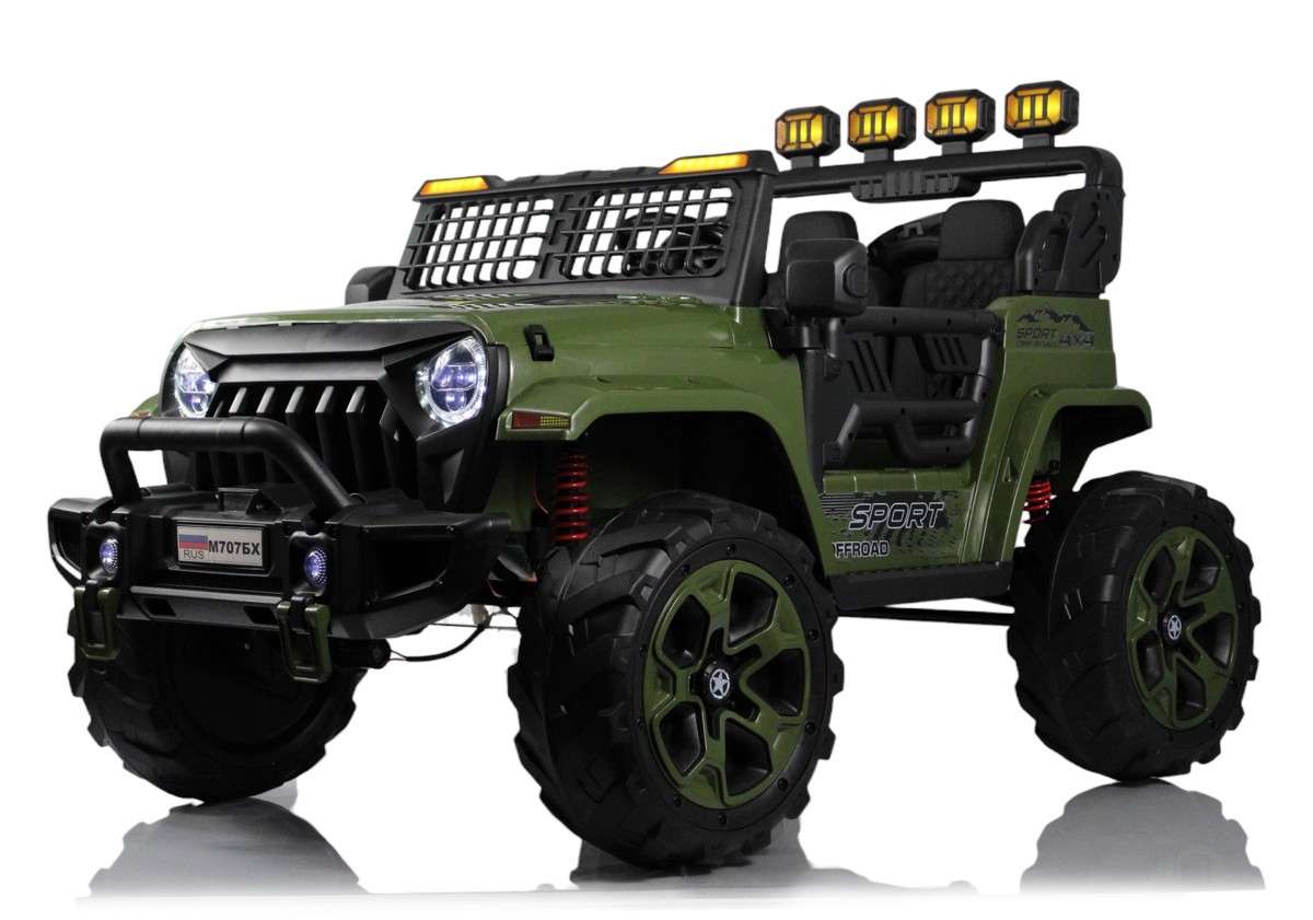Электромобиль JEEP М555БХ NEW зеленый