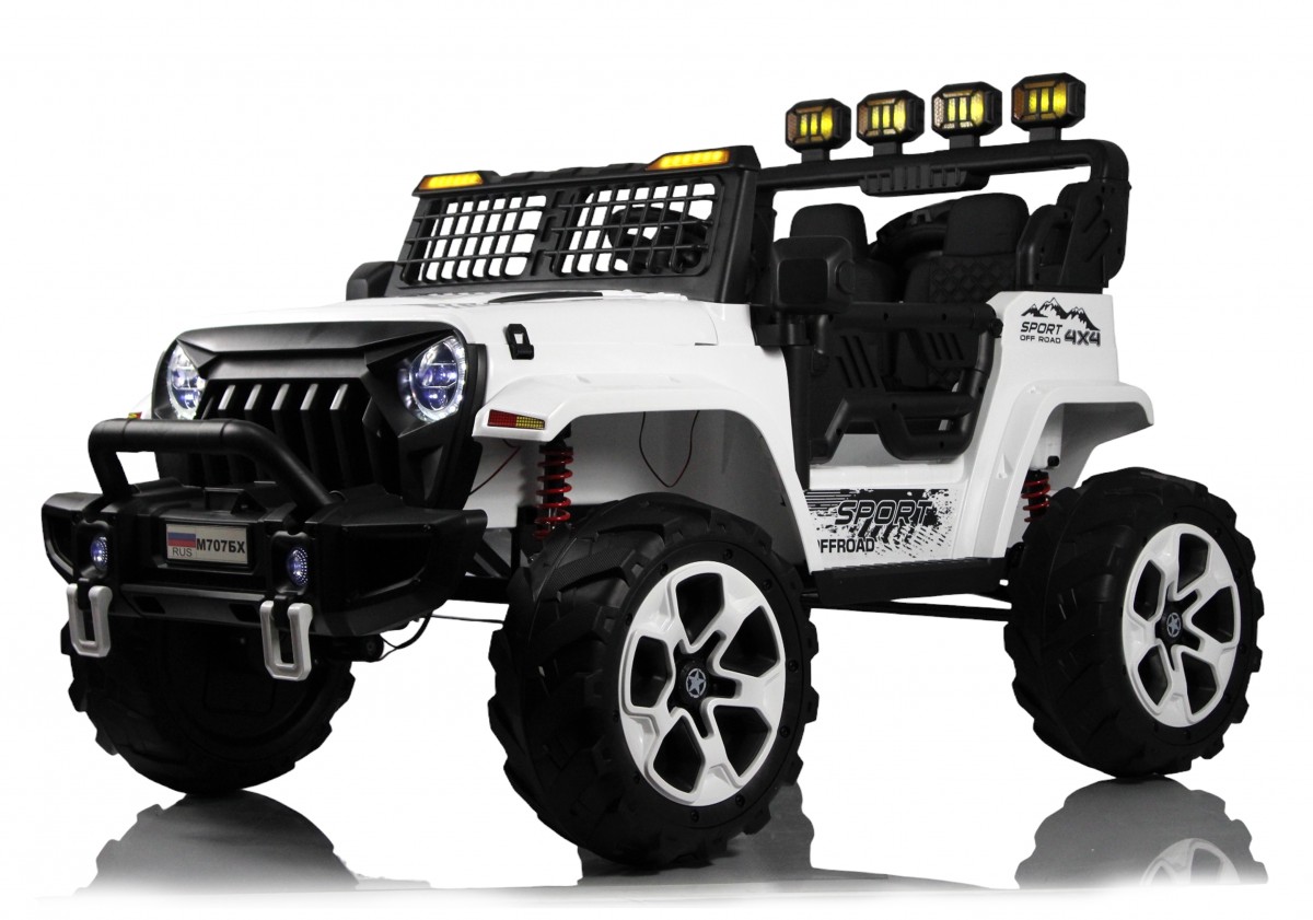 Детский электромобиль Jeep М707БХ белый