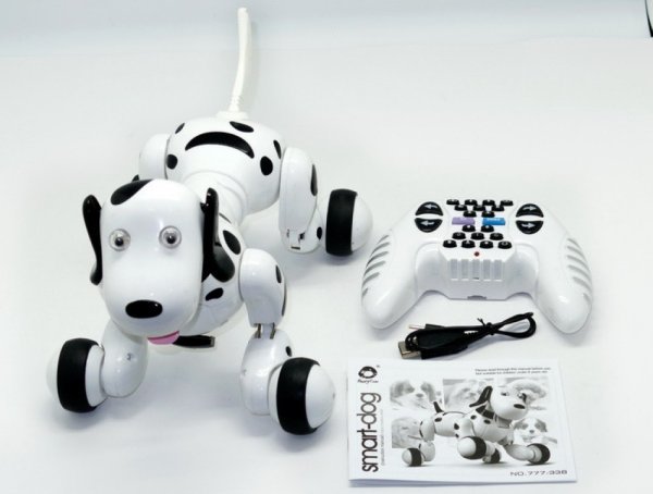 Радиоуправляемая робот-собака HappyCow Smart Dog Black - 777-338